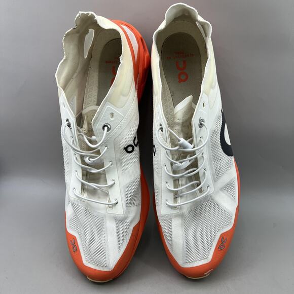 On Running Cloudventure Peak 3 Trail Shoes Men's 13 White Orange Running Sneaker - Picture 5 of 9